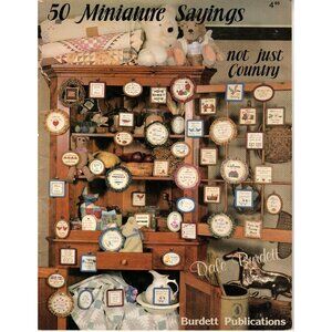 Dale Burdett 50 Miniature Sayings Not Just Country Counted Cross Stitch Pattern